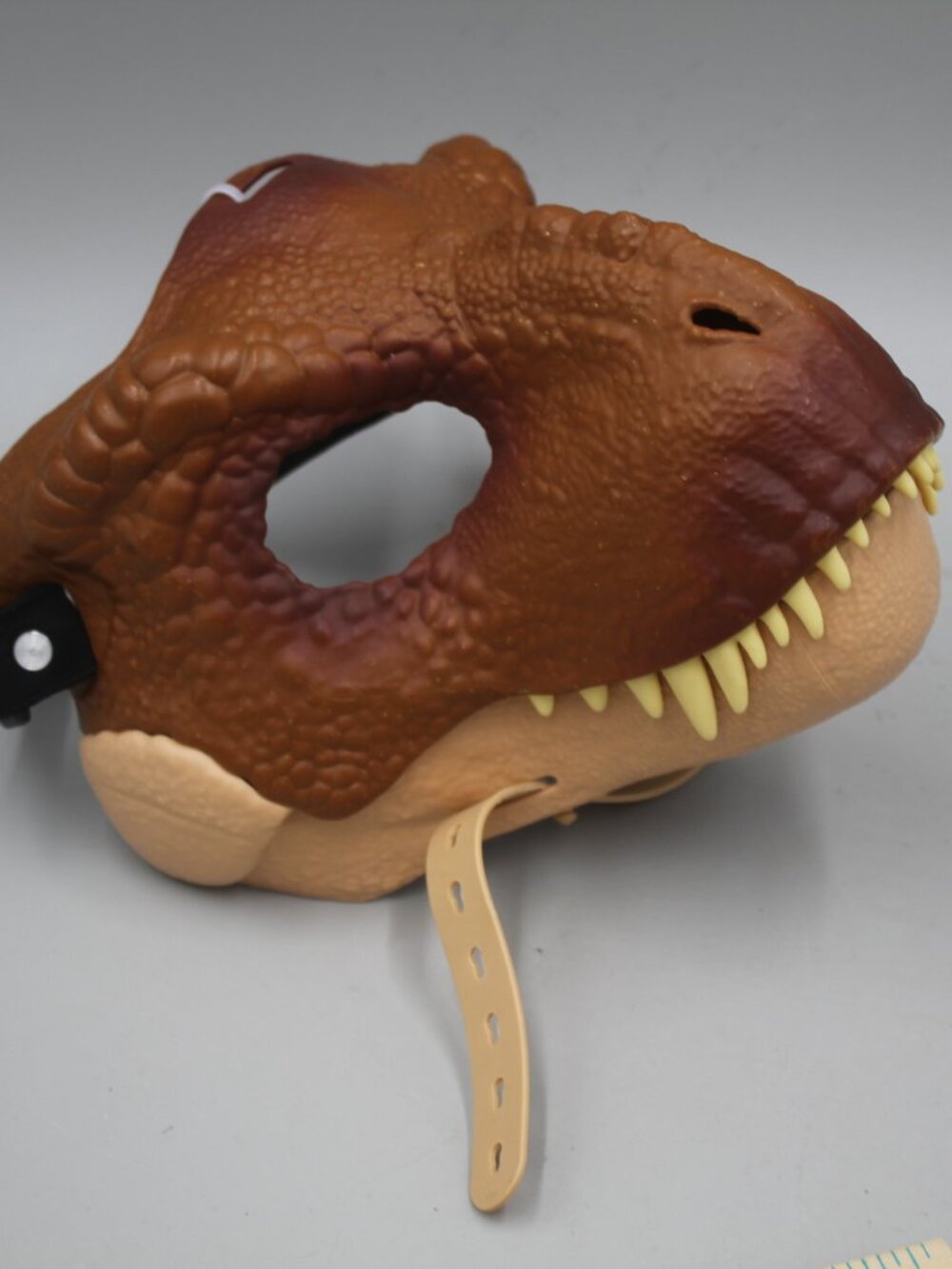 Realistic Dinosaur T-Rex Mask Move Jaw NO Sound Hard Plastic Dino Kids Adult